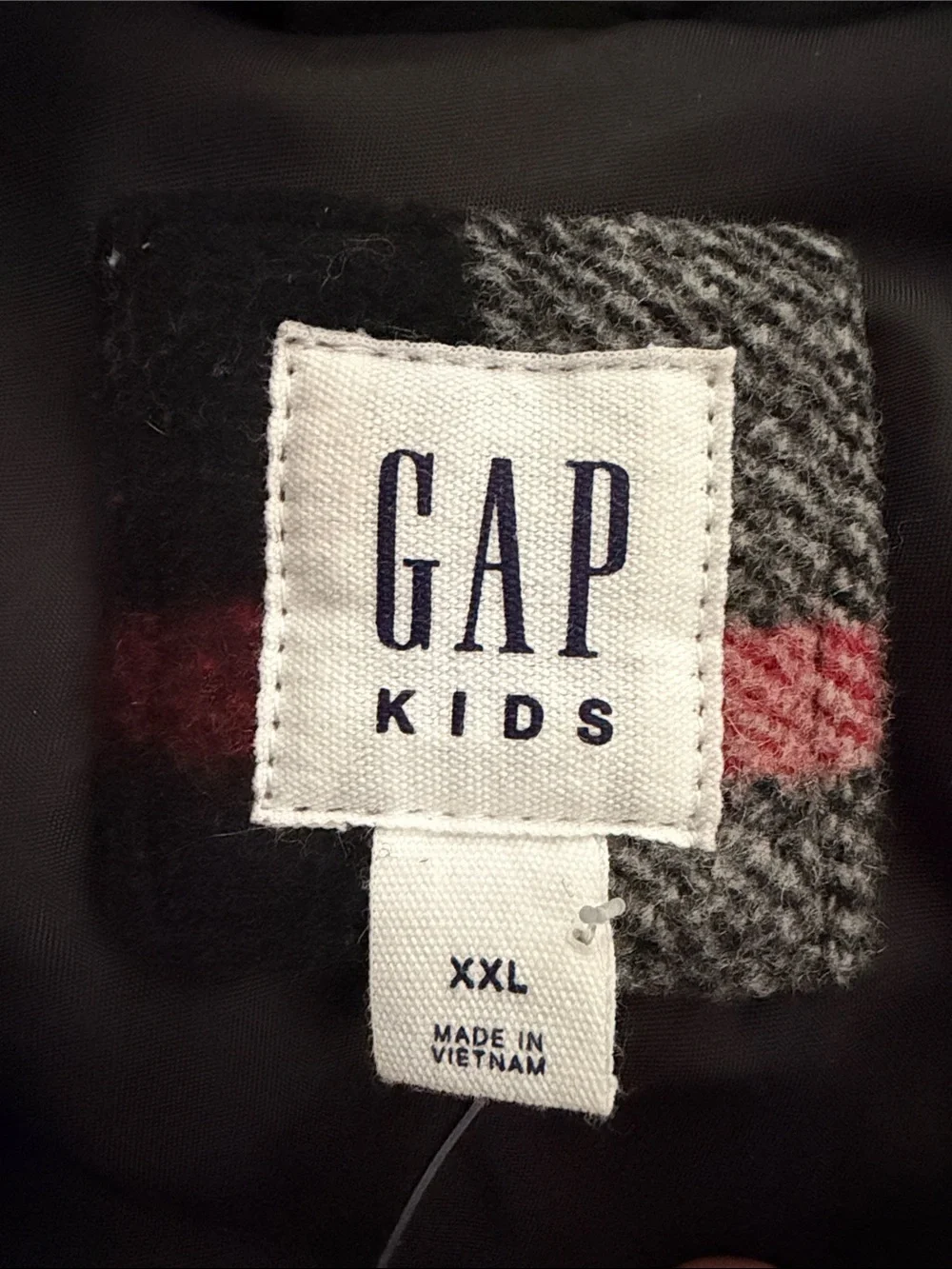 GAP Kids Plaid Wool Shacket Oversized Size XXL Jacket Unisex Red Black Gray